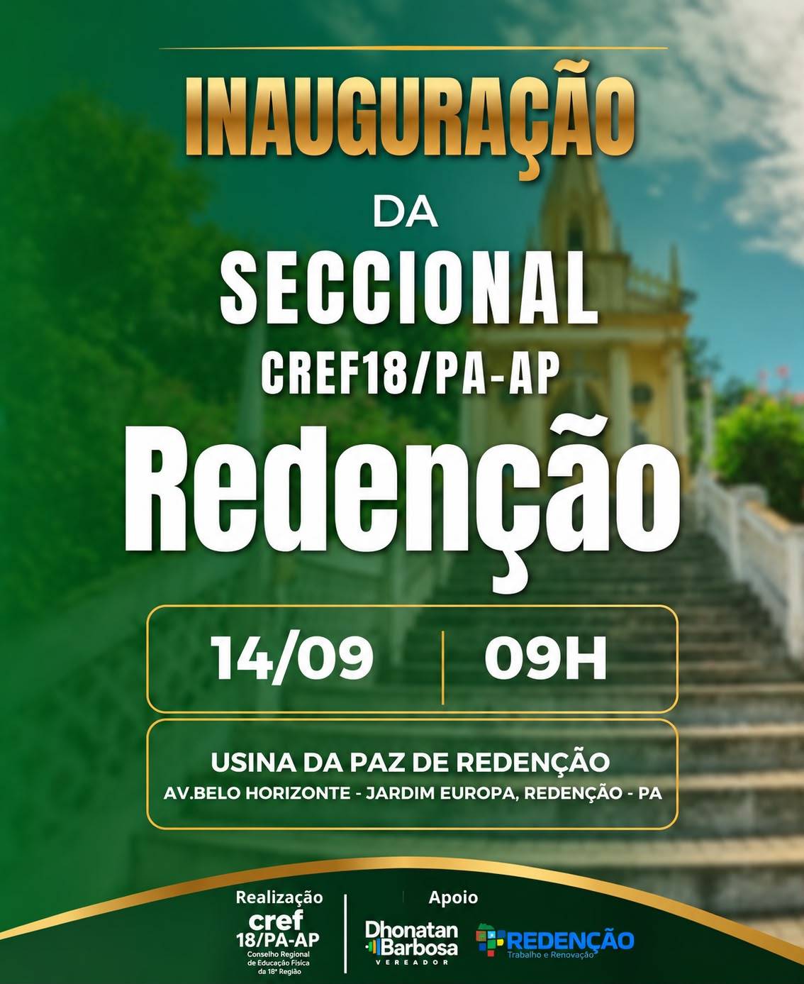Inauguração da seccional do CREF18/PA-AP Redenção-PA <!-- wp:image {"id":13188,"sizeSlug":"large","linkDestination":"media","align":"center"} -->
<figure class="wp-block-image aligncenter size-large"><a href="https://www.cref18.org.br/wp-content/uploads/2026/09/IMG-20260913-WA0004.jpg"><img src="https://www.cref18.org.br/wp-content/uploads/2026/09/IMG-20260913-WA0004-837x1024.jpg" alt="" class="wp-image-13188"/></a></figure>
<!-- /wp:image -->