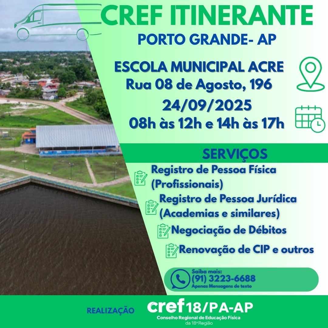 ITINERANTE EM PORTO GRANDE – AP