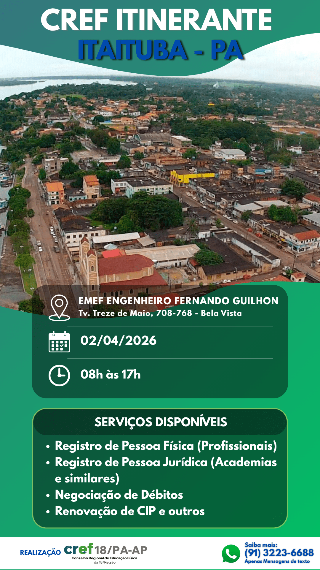 ITAITUBA- PA Story2026 novo itinerante