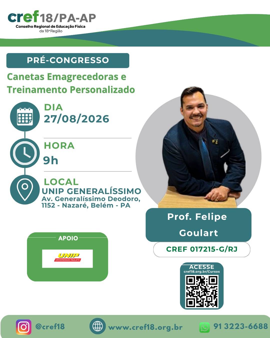 <!-- wp:paragraph -->
<p>inscreva-se: <a href="https://servicos.cref18.org.br/Cursos/index2/266">https://servicos.cref18.org.br/Cursos/index2/266</a></p>
<!-- /wp:paragraph -->
