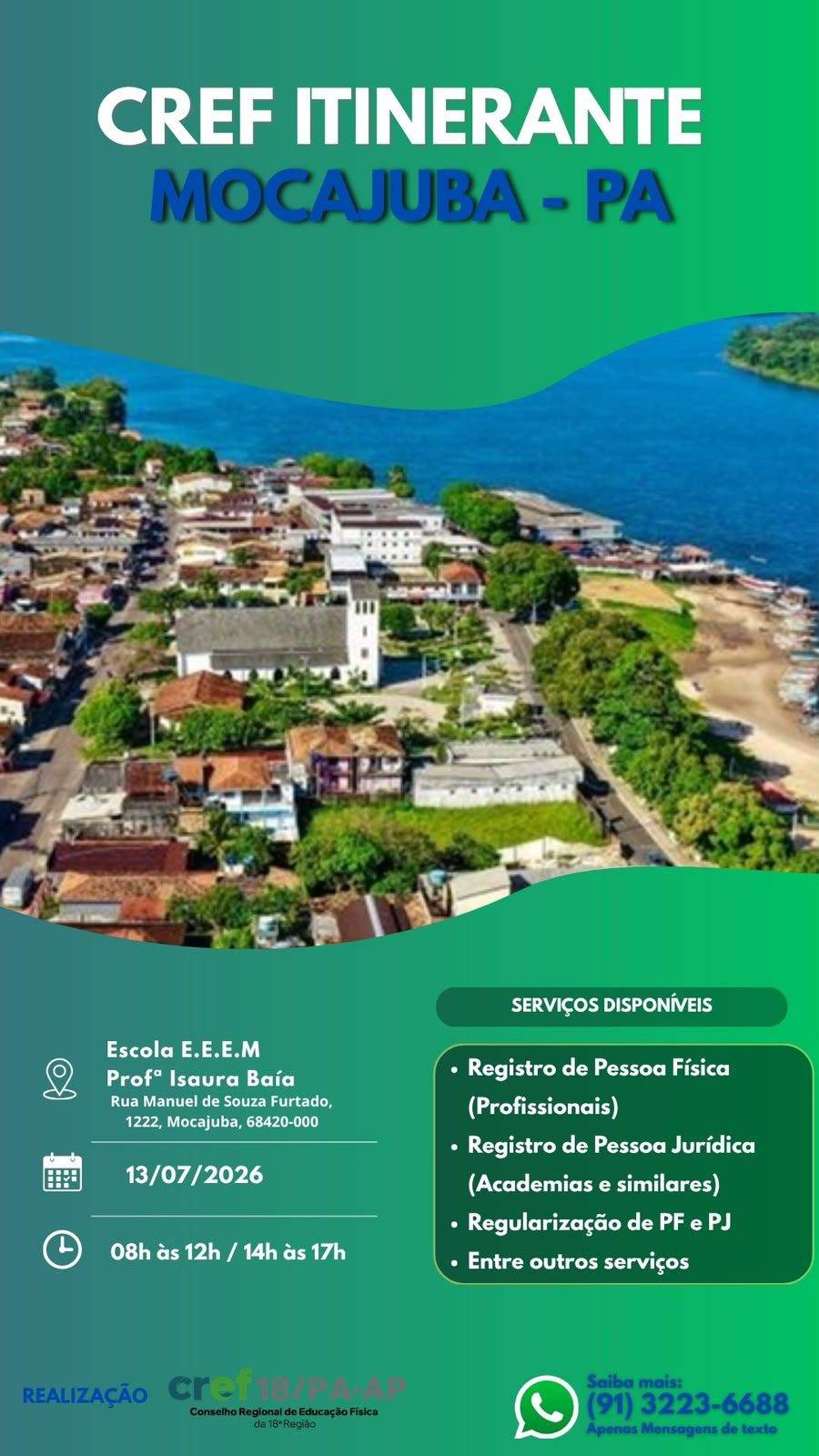 <!-- wp:image {"id":11505,"sizeSlug":"large","linkDestination":"media"} -->
<figure class="wp-block-image size-large"><a href="https://www.cref18.org.br/wp-content/uploads/2026/07/mocajuba.jpeg"><img src="https://www.cref18.org.br/wp-content/uploads/2026/07/mocajuba-576x1024.jpeg" alt="" class="wp-image-11505"/></a></figure>
<!-- /wp:image -->